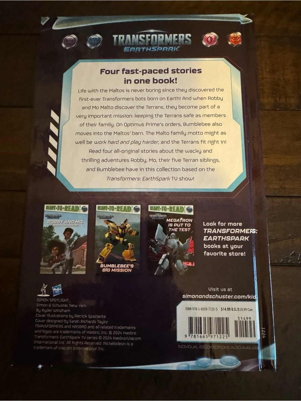 Transformers: EarthSpark - 4 Action Packed Chapter Books in 1 - Hardcover